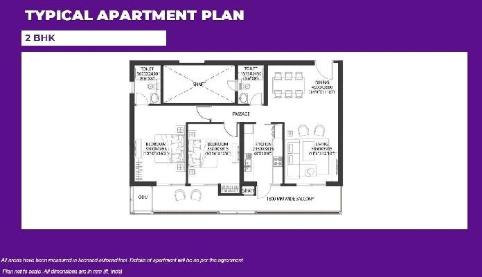 2BHK DLF One Midtown