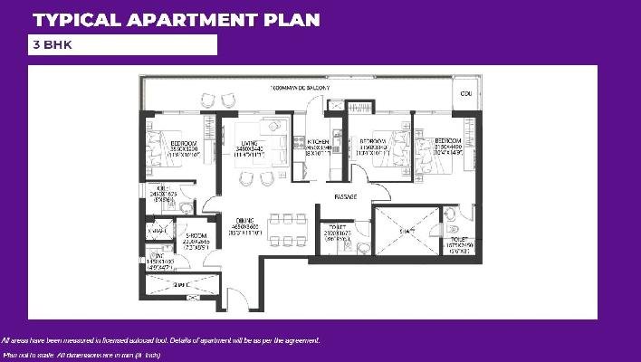 3BHK DLF One Midtown
